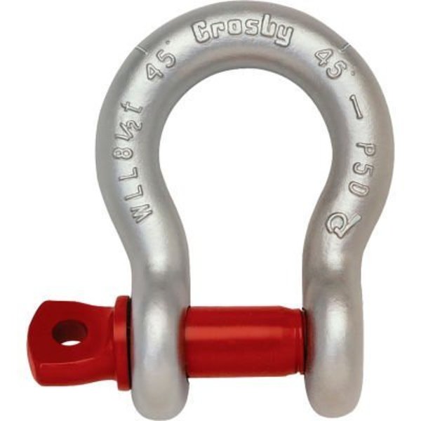 Mazzella Crosby G-209 Galvanized Carbon Shackle SPA 1-3/8", 13-1/2T WLL 1018598